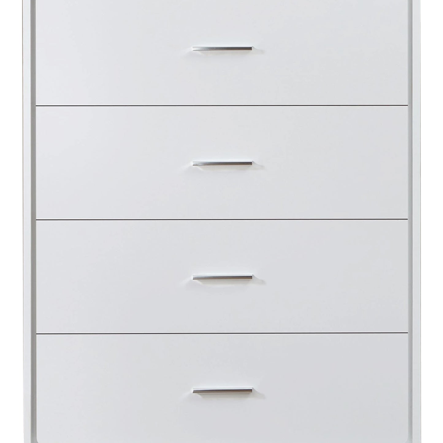 Contemporary Style Wooden Chest with Five Drawers, White - AMF-97364