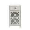 33 inch Wooden Accent Cabinet with 1 Drawer, White