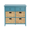 Flavius Console Table With 6 Drawers Blue AMF-97418