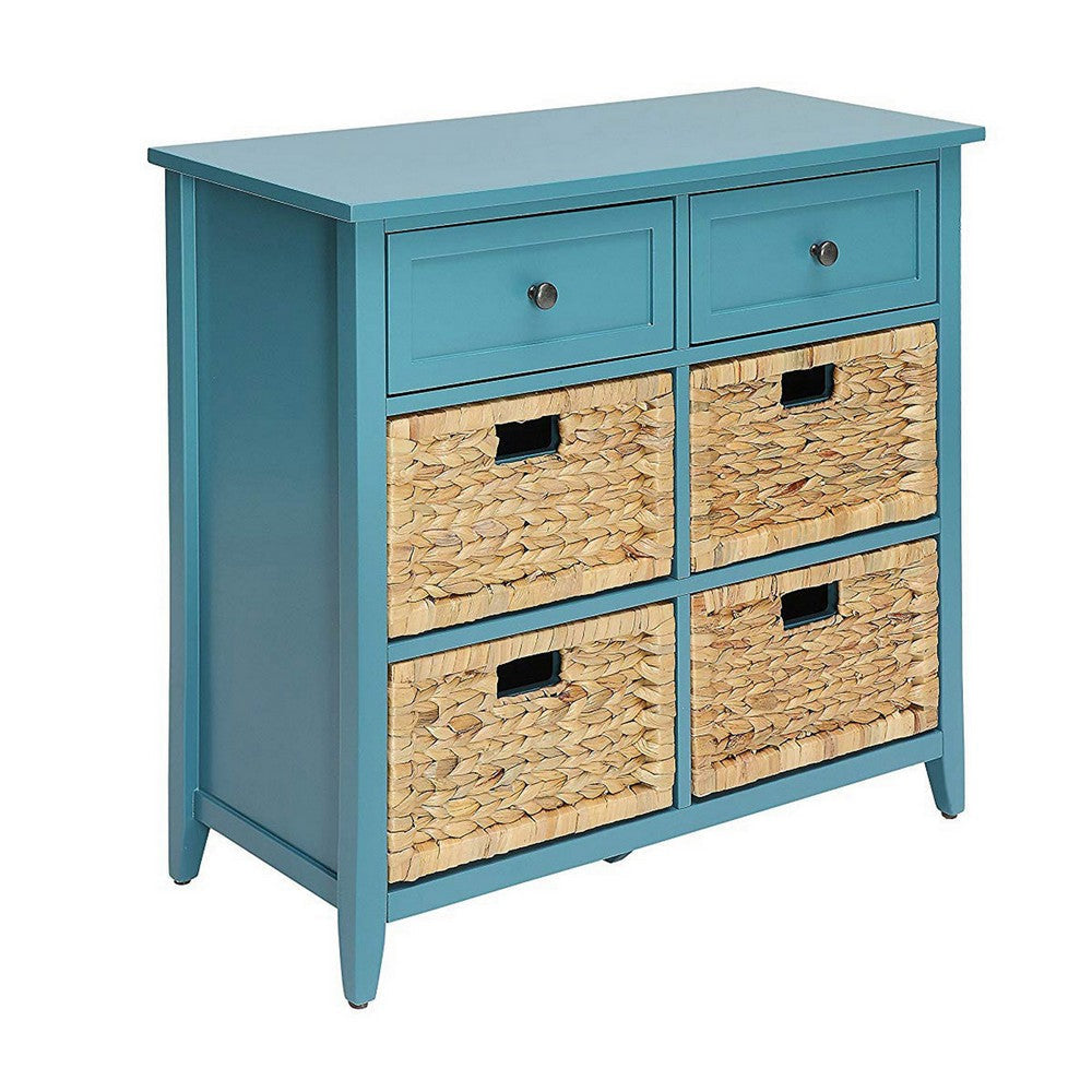 Flavius Console Table With 6 Drawers Blue AMF-97418