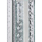 Wood and Glass Candle Holder with Faux Crystal Studs, Clear, Set of Two, Large - 97622