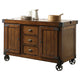 Kitchen Cart | Wood | Antique Tobacco Brown Finish