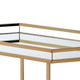 Metal Serving Cart Mirror & gold By ACME AMF-98197