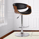 Barstool | 35" | Adjustable Swivel | Chrome Base | Bucket Seat