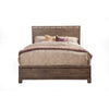 Transitional Style Queen Size Panel Bed In Wood,  Brown