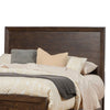 Rubberwood Queen Panel Bed In Quaint Style Brown