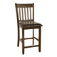 5 Piece Pub Set In Rubberwood With Faux Marble Top
 Brown