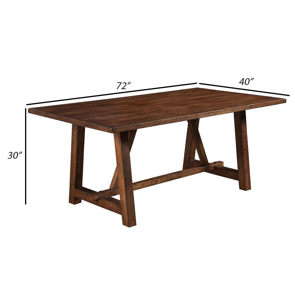 Dining Table | Rectangular | Rubberwood | Quaint Style | Brown