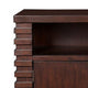 Wooden Sideboard With 3 Drawers And 2 Door Cabinets Brown
