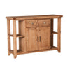 Spacious Wooden Server In Quaint Style With Storage Brown