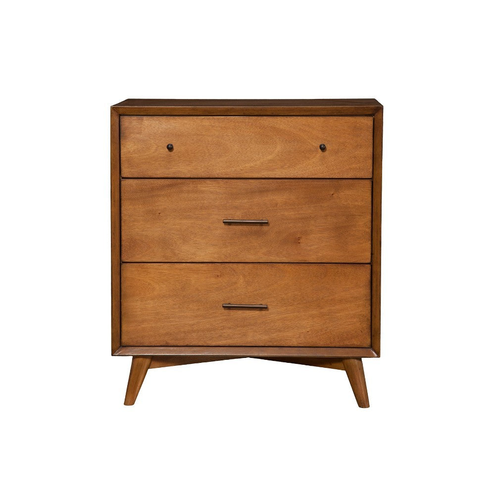 Mid Cent. Mahogany Wood Small Chest, Acorn