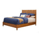 California King Panel Bed Of Mahogany Wood, Acorn