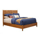 Full Size Panel Bed Of Mahogany Wood, Acorn