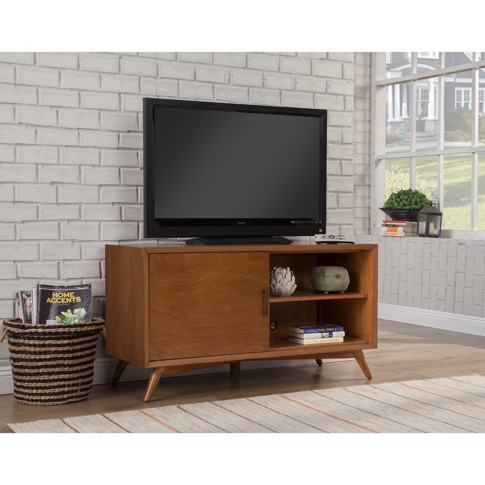Notable Mahogany Wood Small TV Console, Acorn