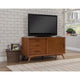 Notable Mahogany Wood Small TV Console, Acorn