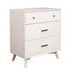 Mahogany Wood Mid Cent. Small Chest, White