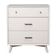 Mahogany Wood Mid Cent. Small Chest, White