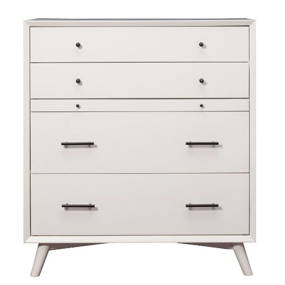 Mahogany Wood Multifunctional Chest White By Casagear Home APF-966-W-05