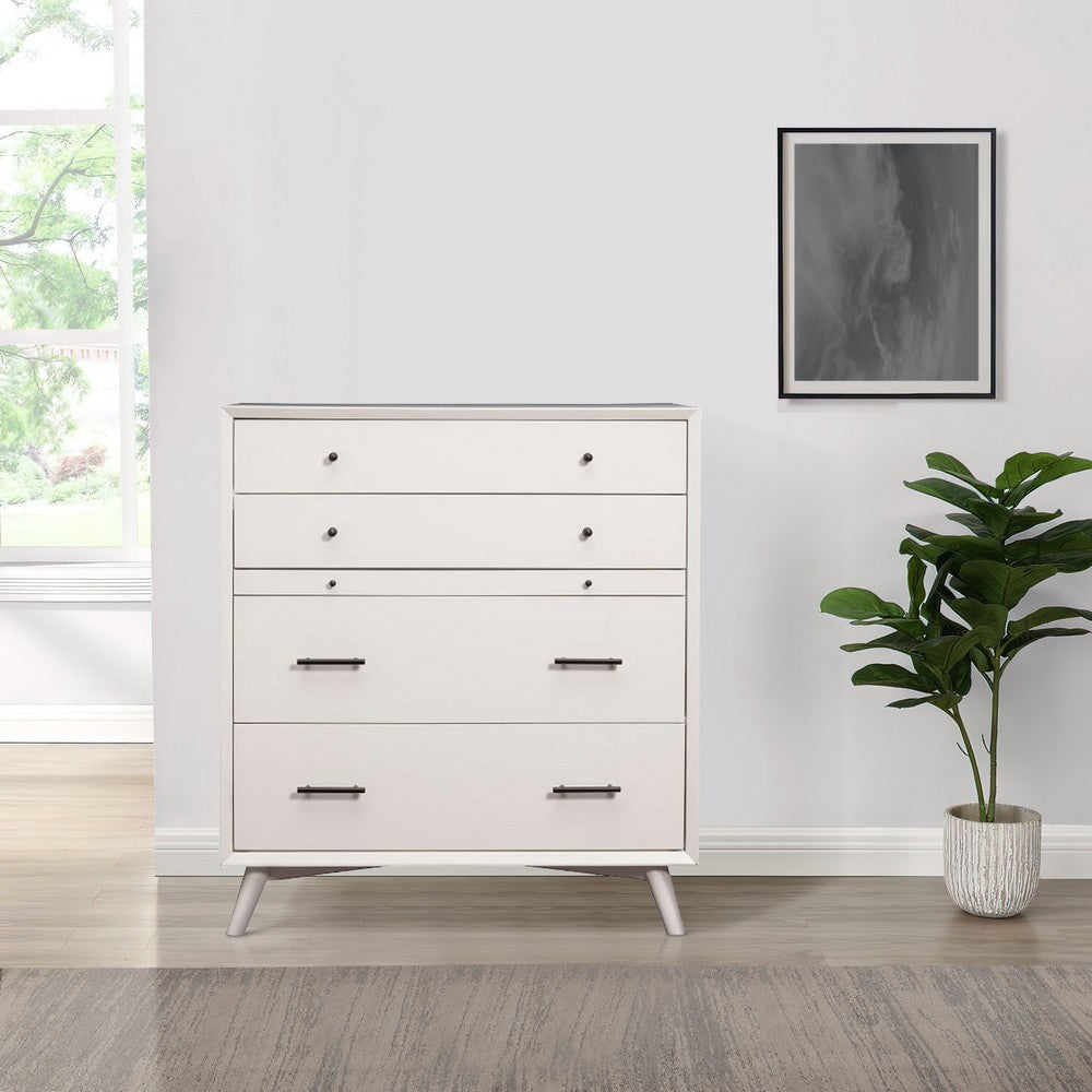 Multifunctional Chest | Mahogany Wood | White Finish