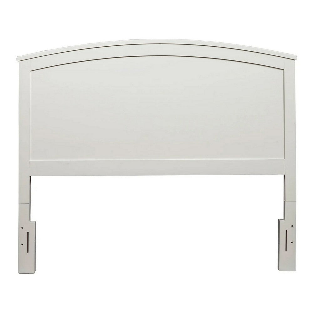 Winning  Mahogany Wood Cal. King Panel Bed, White