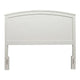 Winning  Mahogany Wood Cal. King Panel Bed, White