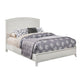 Winning  Mahogany Wood Cal. King Panel Bed, White