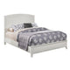 Inviting  Mahogany Wood Standard King Panel Bed, White