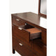 Sprucely Trimmed Select Solids & Veneer Dresser, Brown
