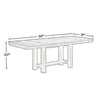 Ashley Rustic Style Acacia Wood Dining Table with Two Separate Extension Leaves Brown AYF-D631-45