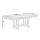 Ashley Rustic Style Acacia Wood Dining Table with Two Separate Extension Leaves Brown AYF-D631-45
