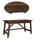 Two Drawers Wooden Desk with Cross Stretcher Brace Design, Large, Brown - H675-44 By Casagear Home