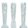 26169 Artistic Cutlery Wall Decor In Metal, Set of Three, Silver-Benzara