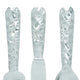 26169 Artistic Cutlery Wall Decor In Metal, Set of Three, Silver-Benzara