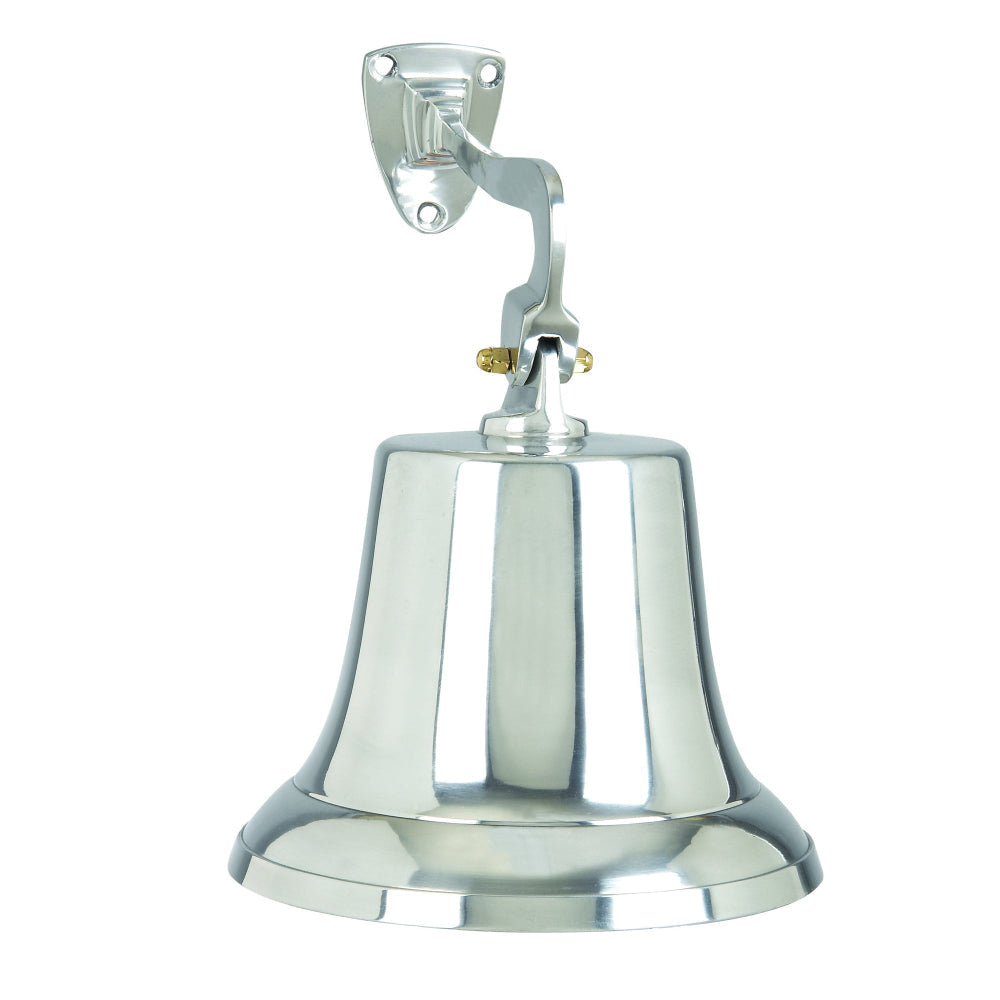 Classic Style Decorative Aluminum Bell With Wall Bracket Silver 30530