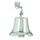 Classic Style Decorative Aluminum Bell With Wall Bracket Silver 30530