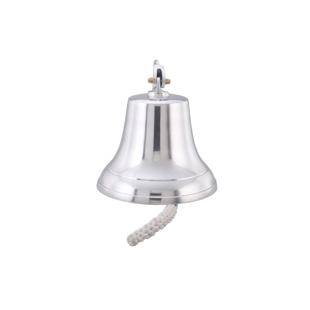 Classic Style Decorative Aluminum Bell With Wall Bracket Silver 30530