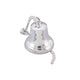 Classic Style Decorative Aluminum Bell With Wall Bracket Silver 30530
