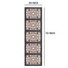 Rectangular Wall Panel with Intricate Floral Carvings, Burnt Black The Urban Port