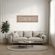 Rectangular Mango Wood Wall Panel Hand Crafted With Intricate Carving, White and Brown The Urban Port