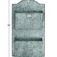 Galvanized Metal Two Tier Wall Pocket Organizer, Gray - BM03179