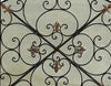 Traditional 3 Panel Metal Fire Screen With Filigree Design, Bronze, Black The Urban Port