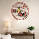 22 Inch Round Metal Wall Decor, Multicolor