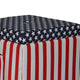 Storage Ottoman | Square | Patriotic Print | Extra Seating | Multicolor