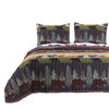 2 Piece Twin Size Quilt Set | Nature Inspired Print | Multicolor