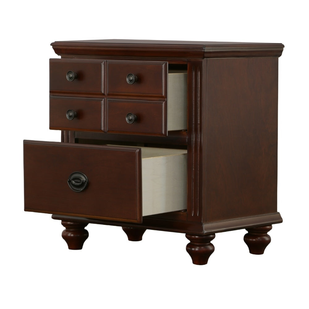 Gabrielle Ii Transitional Nightstand Cherry Finish By The Urban Port BM123138