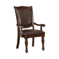 Alpena Traditional Arm Chairs Set of 2 Cherry Brown By Casagear Home