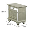 Salamanca Contemporary Night Stand In Silver By The Urban Port BM123245