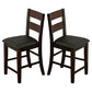 Dickinson II Cottage Counter Height Chair Dark Cherry Finish Set of 2 By The Urban Port BM131200