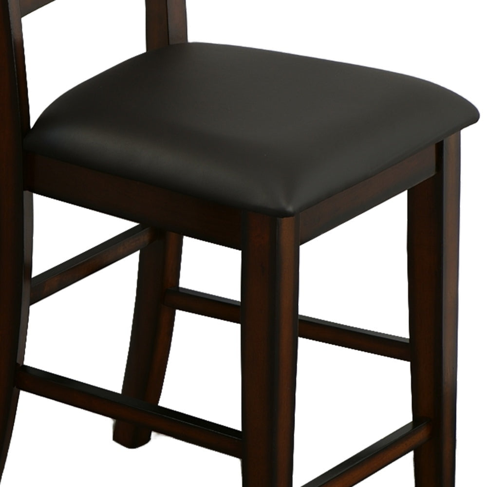 Dickinson II Cottage Counter Height Chair Dark Cherry Finish Set of 2 By The Urban Port BM131200