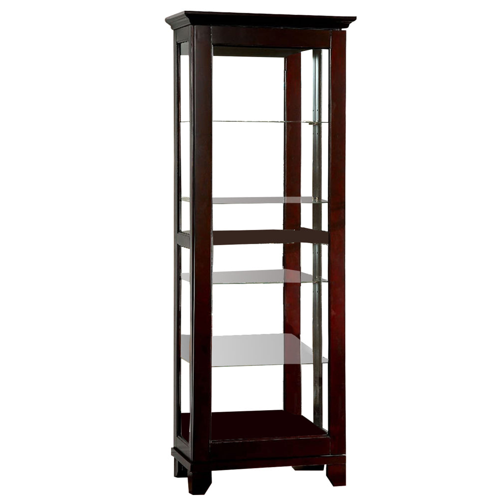 Curio Cabinet | Cappuccino Finish